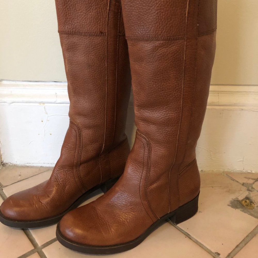 Lucky Brand Brown Pull-On Riding Boots - Size 8